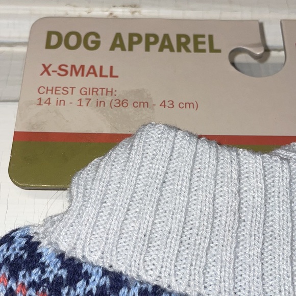 Puppy Dog Knit Sweater Snowflake Pet Clothing Winter Photo 4 Pc Movie Chew Toys - Picture 7 of 10